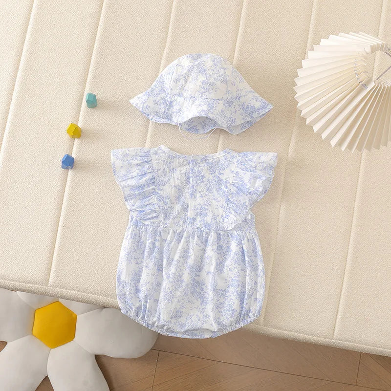 Babymeisje Romper Set – Boho Bloemenstijl