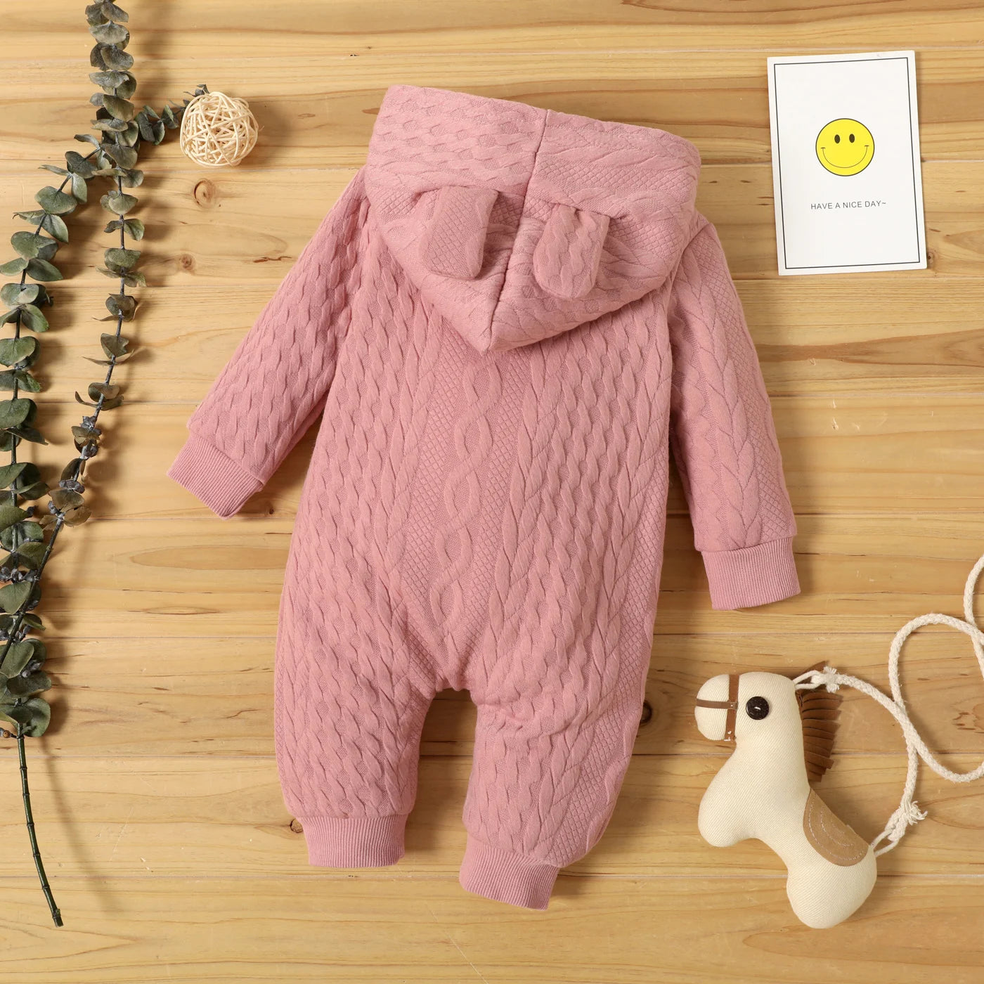 Warm Baby Jumpsuit with Ears