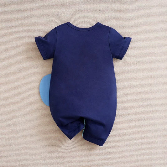 Baby Jumpsuit with 3D Elephant Summer Romper 