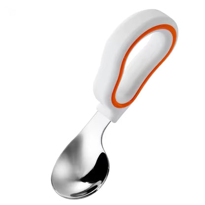 Zachte Siliconen Lepel en Vork voor Baby's