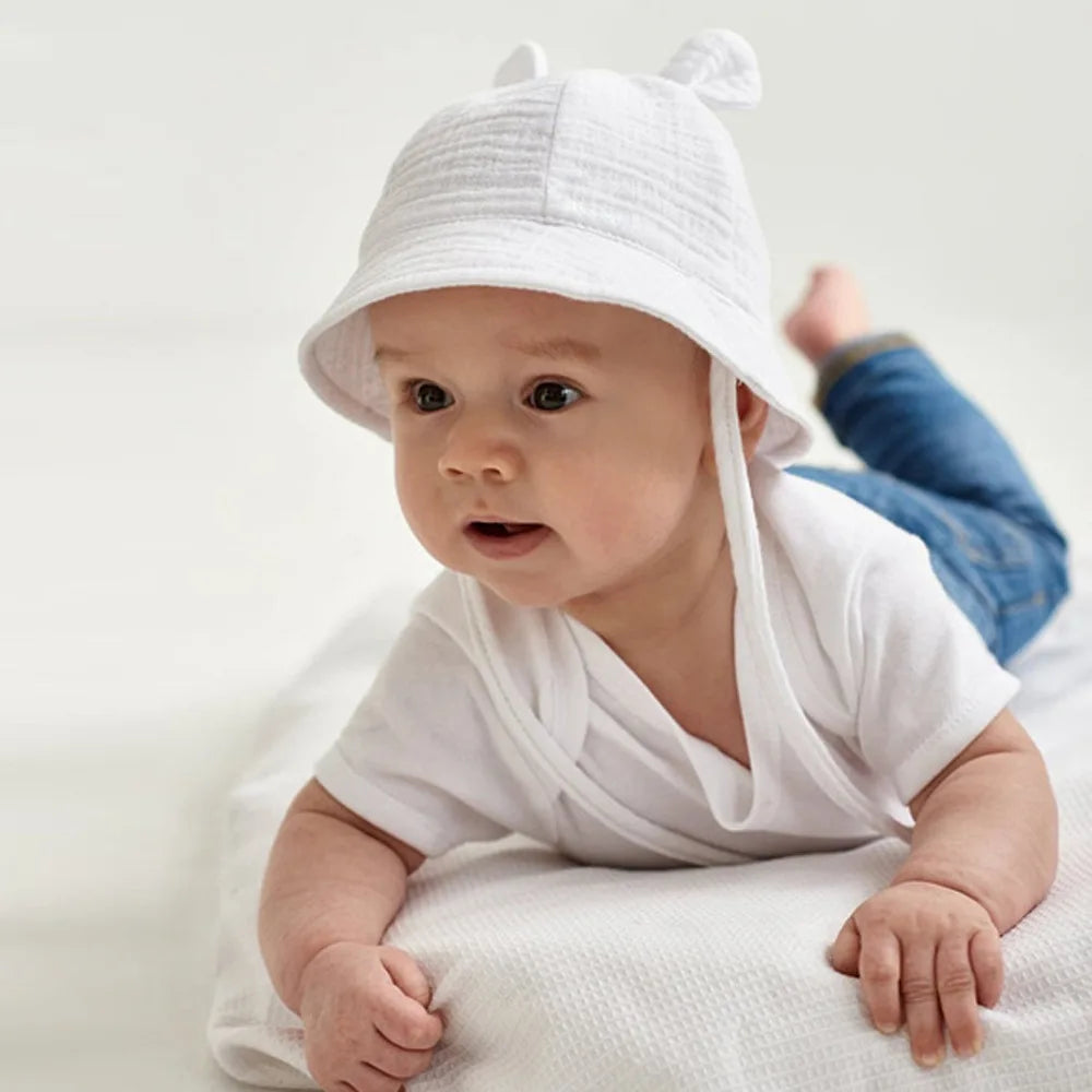 Baby Sun Hat with Bunny Ears