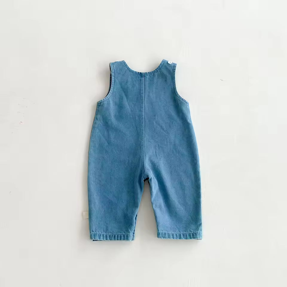 Denim overall voor jongens