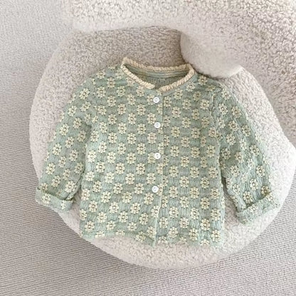 Gebreide Set met Bloemenjacquard