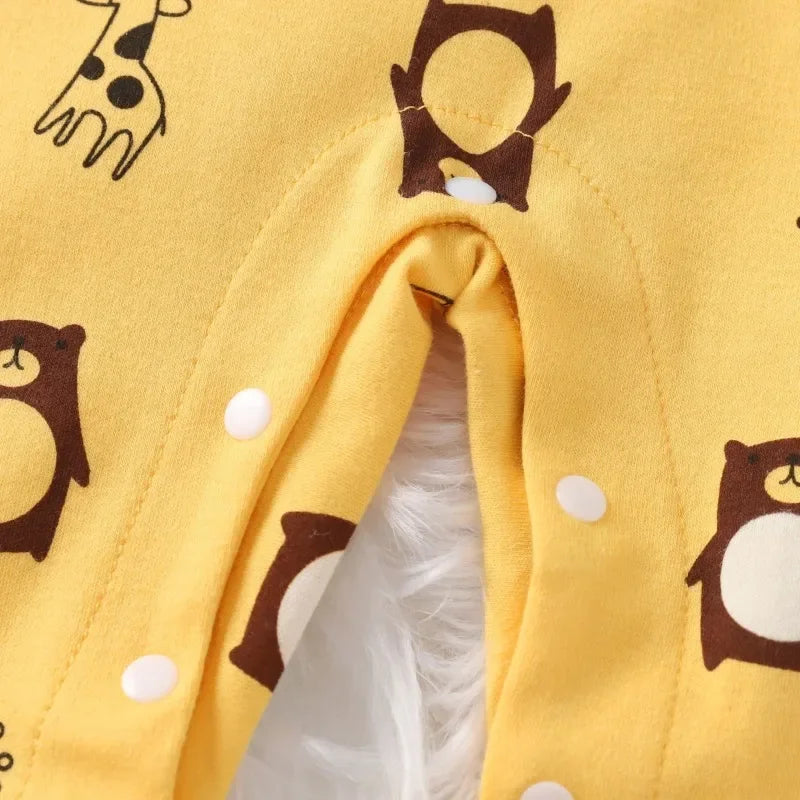 Baby Jumpsuit Fall &amp; Spring – Long Sleeve with Animal Print