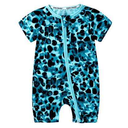 Babyromper Korte Mouwen Katoen Unisex Comfortabele Jumpsuit