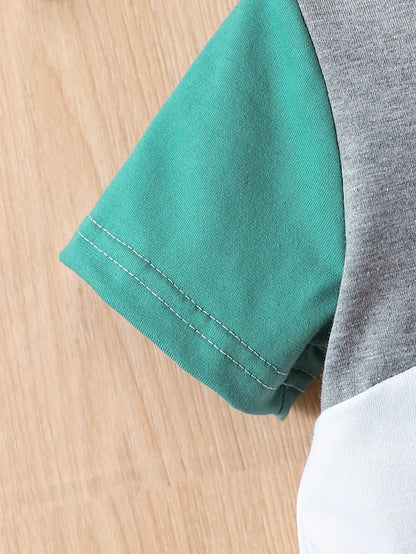 Babyjongen Zomerset 2-delig dino groen/blauw