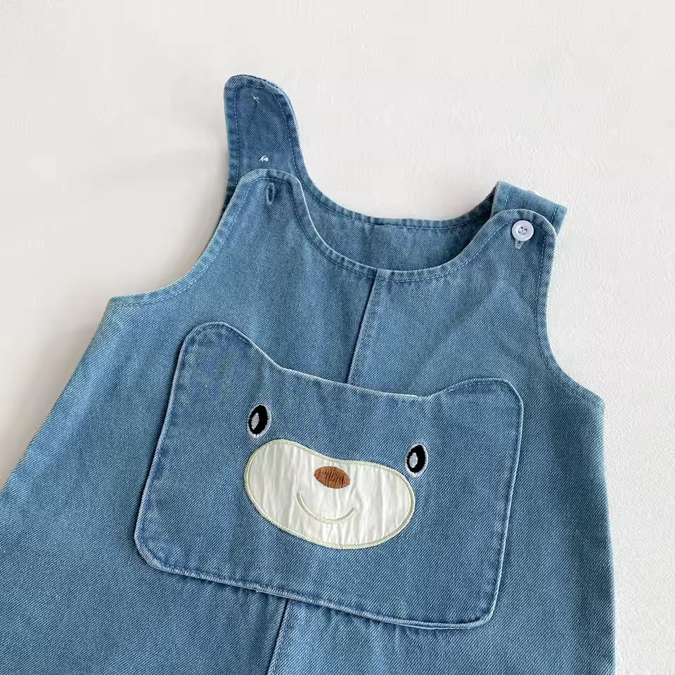 Denim overall voor jongens