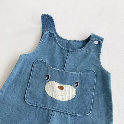 Denim overall voor jongens