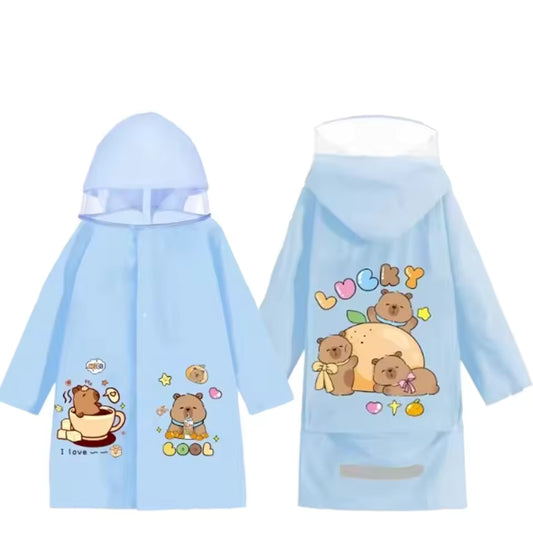 Capibara regenjas met capuchon
