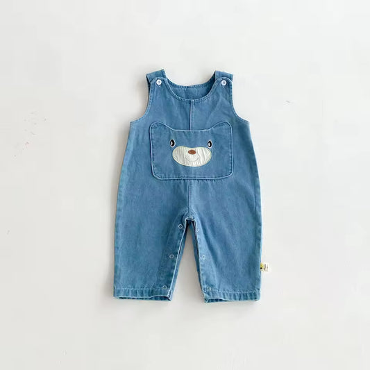 Denim overall voor jongens