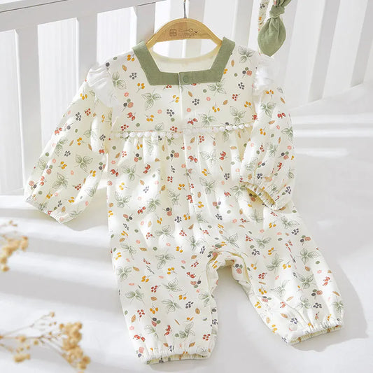 Romper Bloemenprint Pastorale Stijl