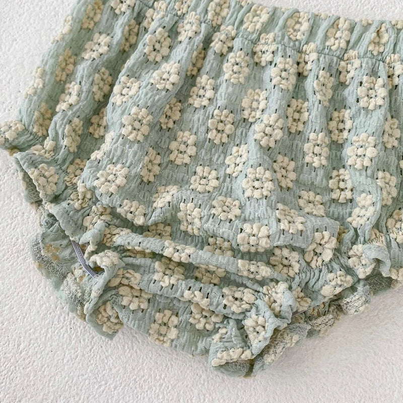 Gebreide Set met Bloemenjacquard