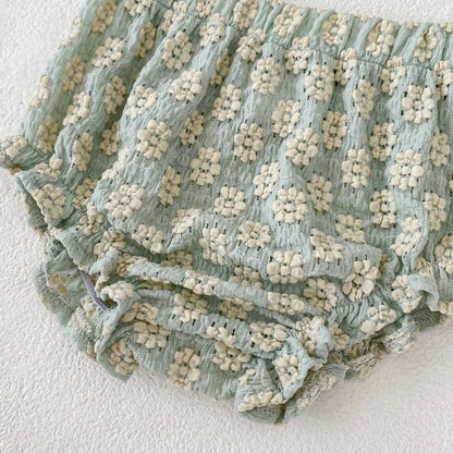 Gebreide Set met Bloemenjacquard