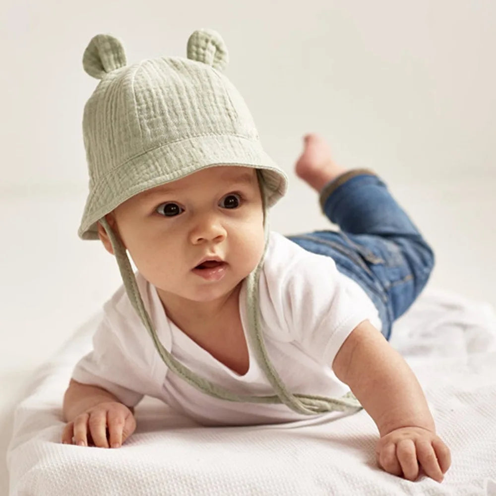 Baby Sun Hat with Bunny Ears