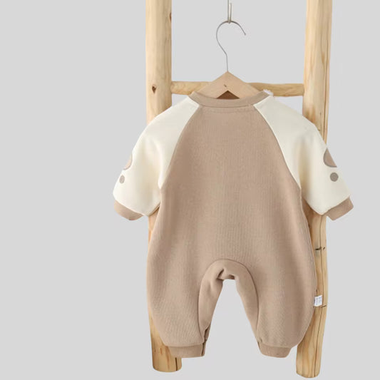 Wafeltricot Romper voor Jongens