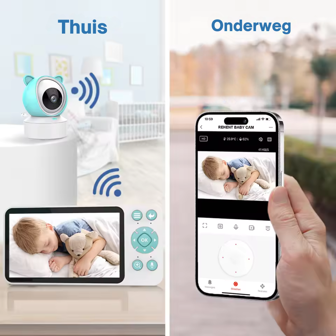 Slimme WiFi-Babyfoon met App-Bediening