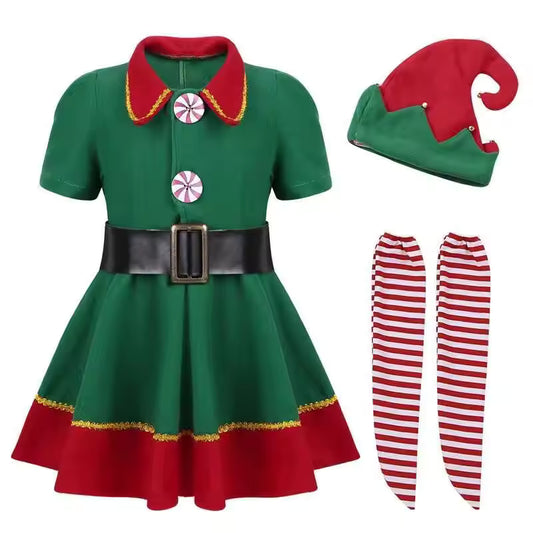Groene Kostuums Kerstfeest Jurk
