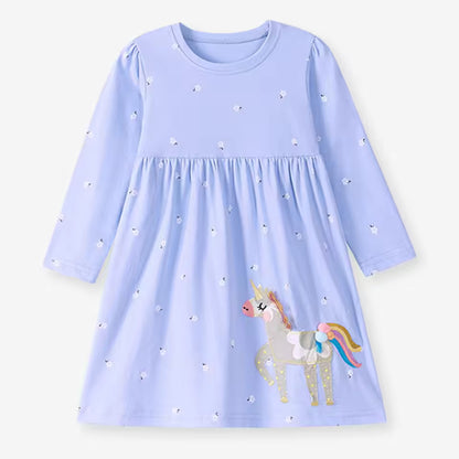 Cute Unicorn Print Dress