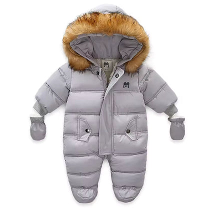 Cotton Winter Overall with Gloves