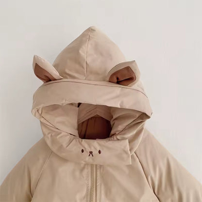 Newborn Baby Jumpsuit with Cartoon Print