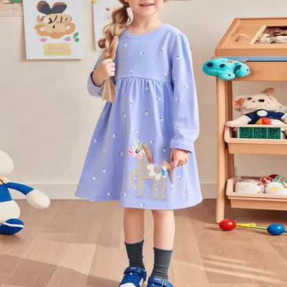 Cute Unicorn Print Dress