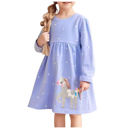 Cute Unicorn Print Dress