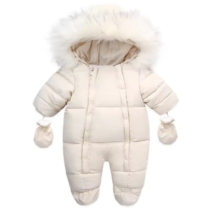 Cotton Winter Overall with Gloves