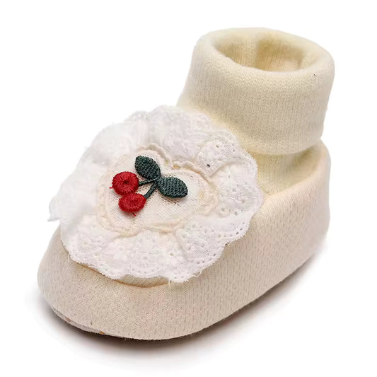 Kers Versierde Babyschoenen