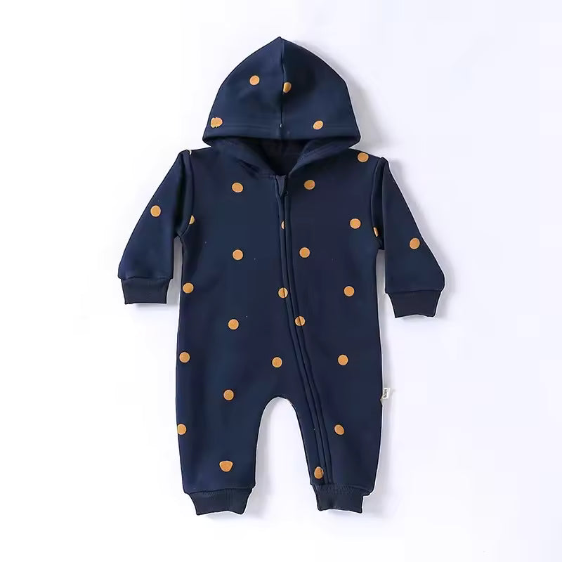Fleece Baby Zipper Romper