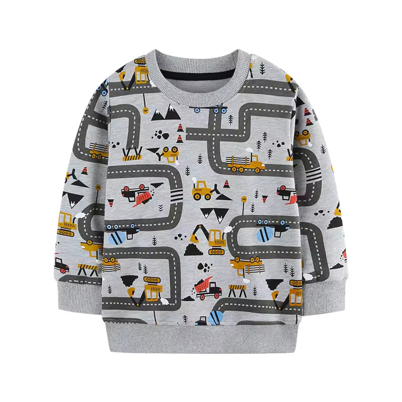 Toddler Cartoon Print Sweatshirt